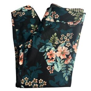 Calvin Klein Performance Floral Print Leggings Yoga Pants Size L Gym Activewear